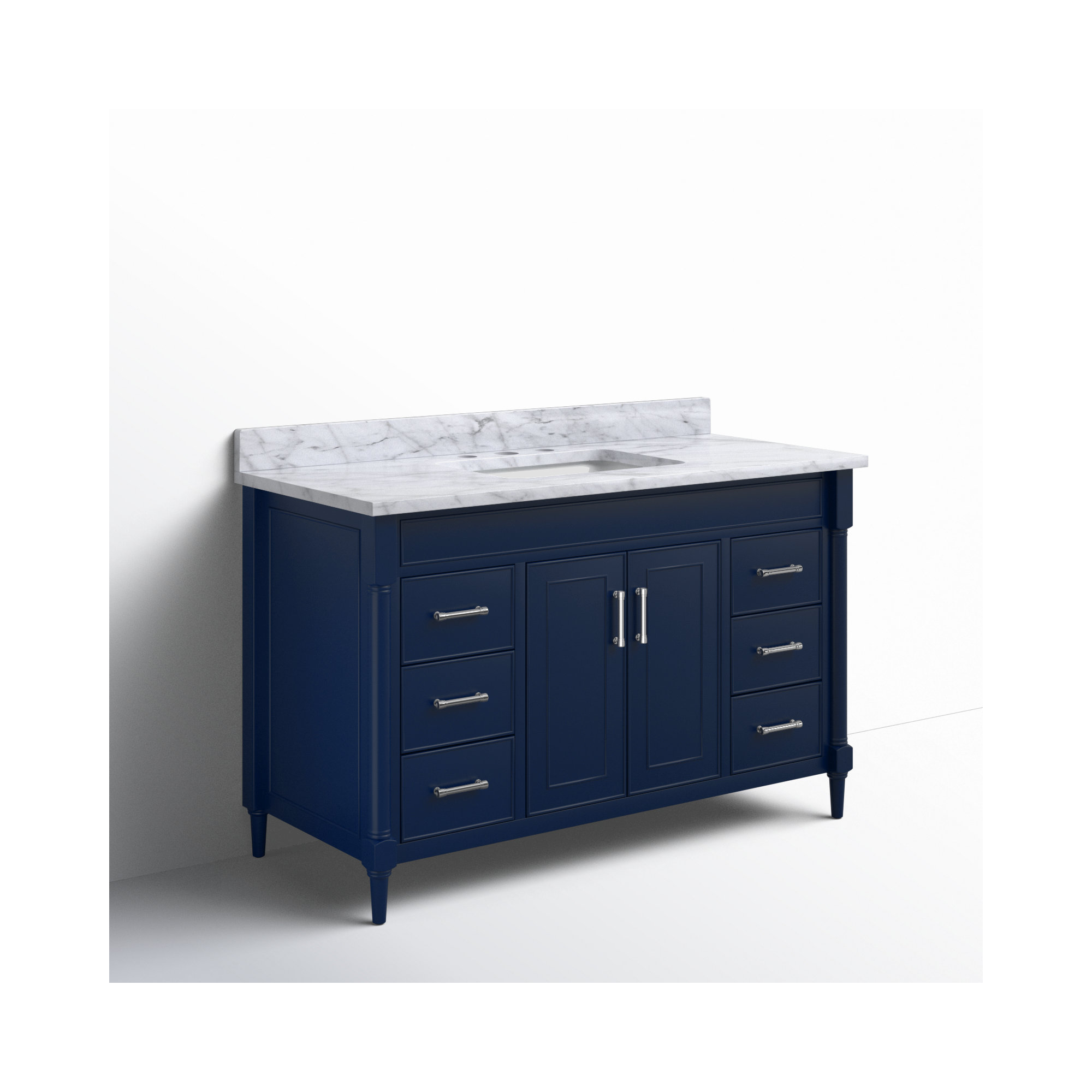 Addison 49'' Single Bathroom Vanity, Navy Blue