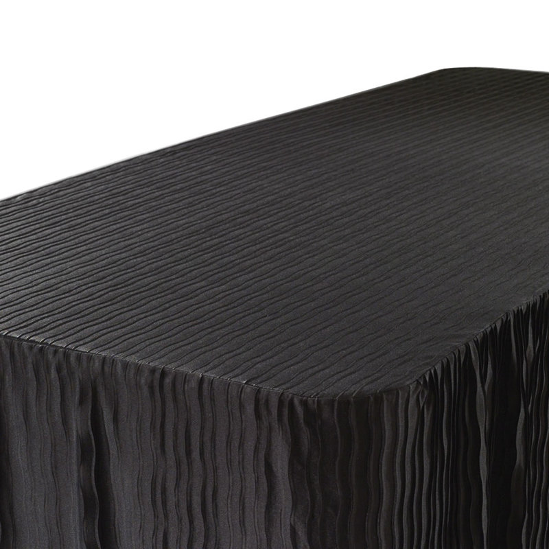 The Folding Tablecloth, Black, 96" L x 30" W
