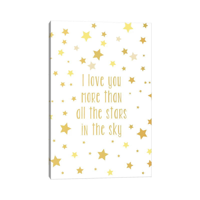 Love You More by Anna Quach - Wrapped Canvas Print, 30.48cm H x 30.48cm W
