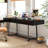 Modern Black 70.87" Computer Desk