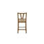 Chaise à hauteur de comptoir à lattes (ensemble de 2)