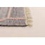 Tapis gris / ivoire en laine tissé à plat à la main à motif géométrique Minocqua