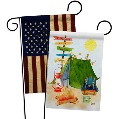 Double Sided 18.5 in. H x 13 in. W Polyester Garden flag