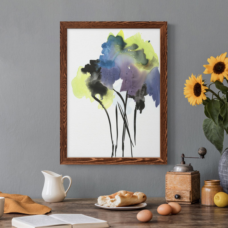 " Nature's Bouquet II " Painting Print, Maple Framed, 31" H x 44" W x 1" D