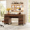 Bureau moderne de 59 po avec station de charge - bureau d'ordinateur en bois pour le bureau à domicile, la chambre à coucher ou le salon - 3 tiroirs et rangement pour dossiers - Table de travail élégante