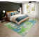 Tasarla Chenille Washable Abstract Indoor / Outdoor Rug