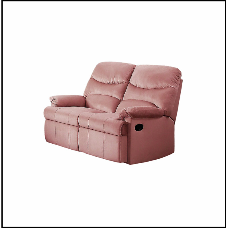Luxurious Velvet 2-Seater Manual Recliner Loveseat With Plush Armrests For Comfort And Style In Modern Living Rooms