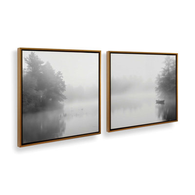«Misty Solace Enigma», ensemble de 2 impressions sur toile tendue