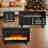 Electric Fireplace  Desk Space Heater With Realistic LED 3D Flames Freestanding Fire Places Stove Infrared Indoor Overheating Protection