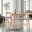 Ensemble de 2 chaises de bar en bois, tabourets à hauteur de comptoir avec dossier-110898519-110898521