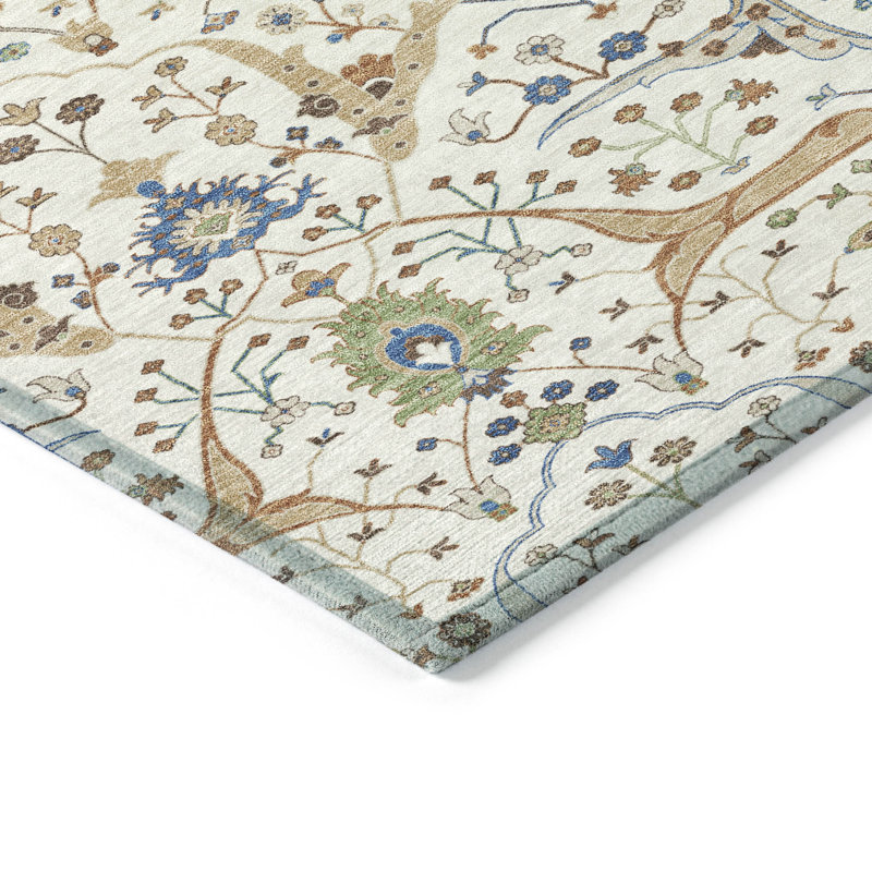 Machine Washable Indoor/Outdoor Boruta ACN2250 Global Rug, Runner 2'3" x 7'6"