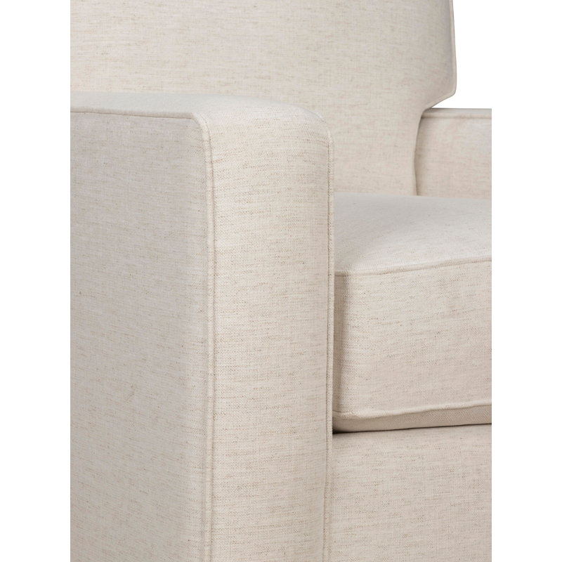 Taylor Upholstered Armchair, Nomad Snow Crypton® Chenille