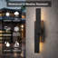 21''H Dimmable LED Black Aluminum Wall Light-124582187-106588208