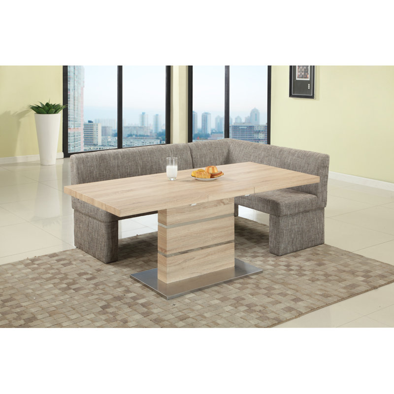 Belniak Modern Extendable All-Wood Dining Table