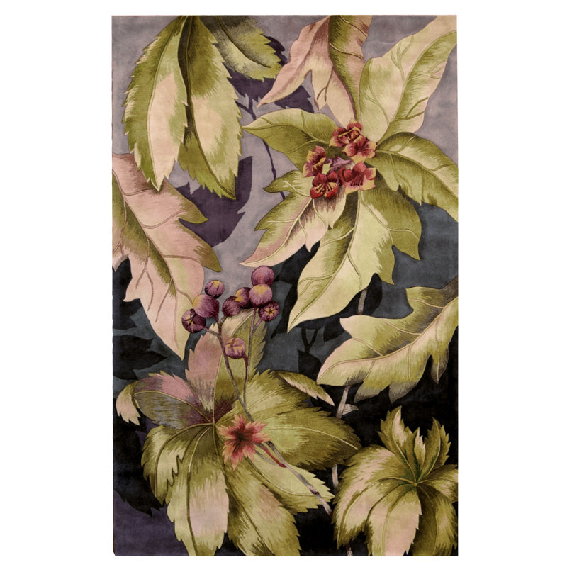 Vienna Wool Floral Indoor Rug, Rectangle 8' x 11'