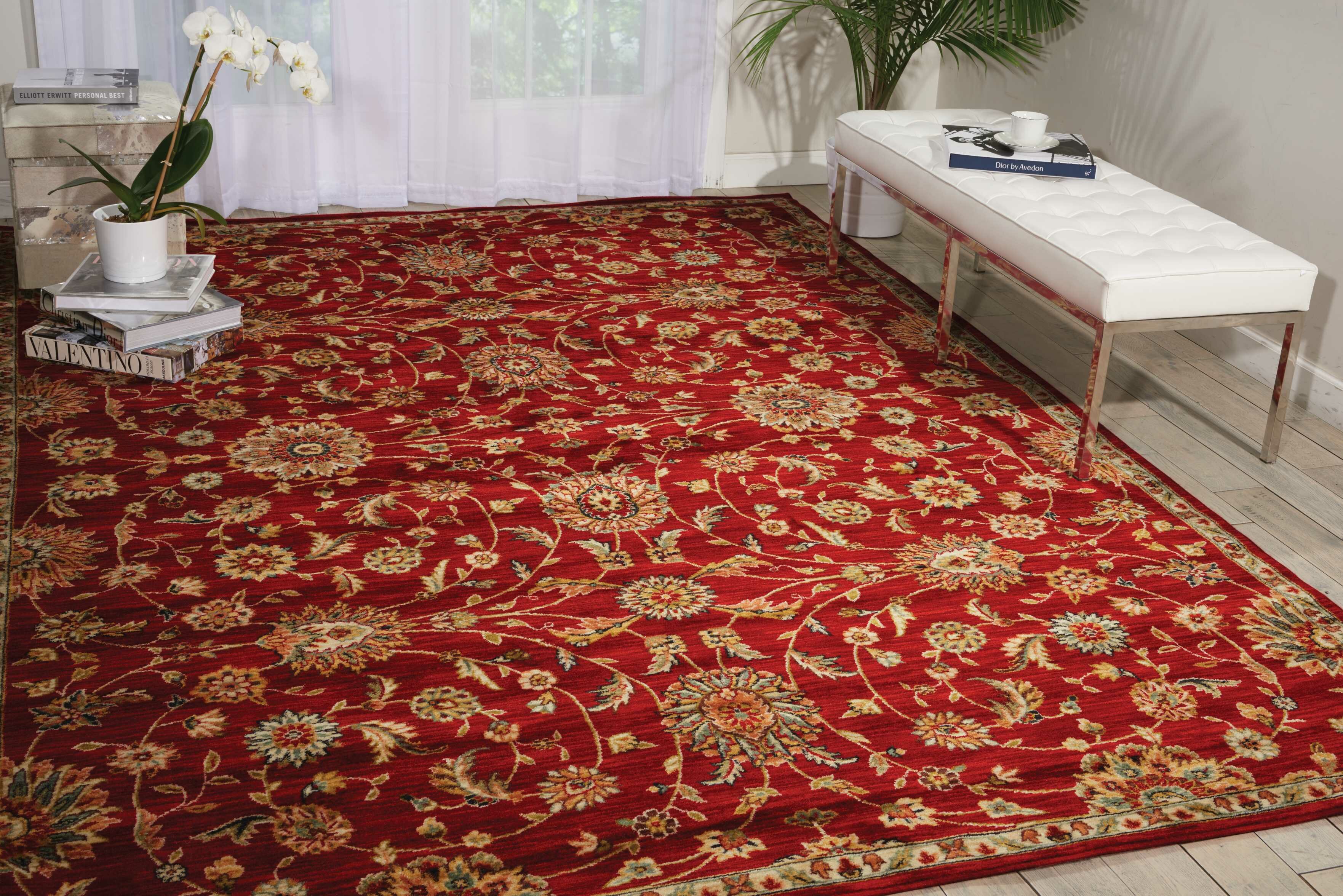 Charlton Home® Zareh Performance Red Rug & Reviews