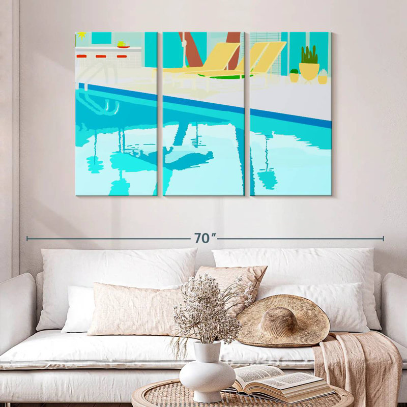 Lilie Poolside, 32" H x 50" W