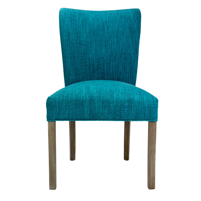 19'' H Upholstered Side Chair, Turquoise