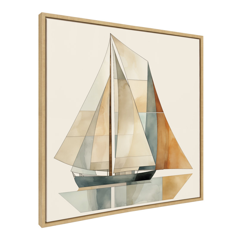 Impression sur toile encadrée Mid-Century Modern Geometric par The Creative Bunch Studio