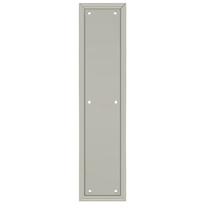 Push/Pull Plate, Brushed Nickel