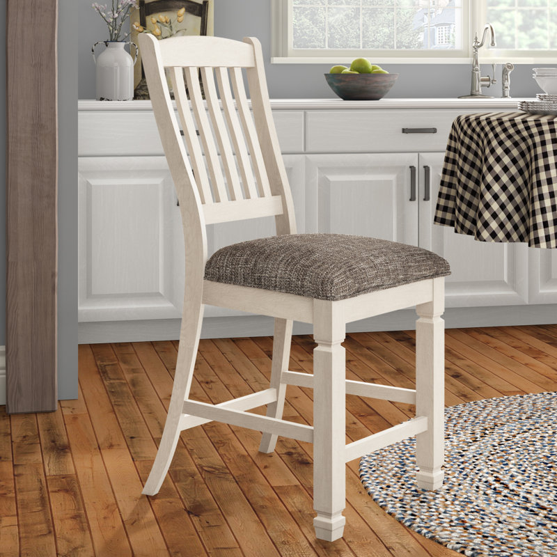 Chailey Upholstered Counter Stool with Solid Wood Frame