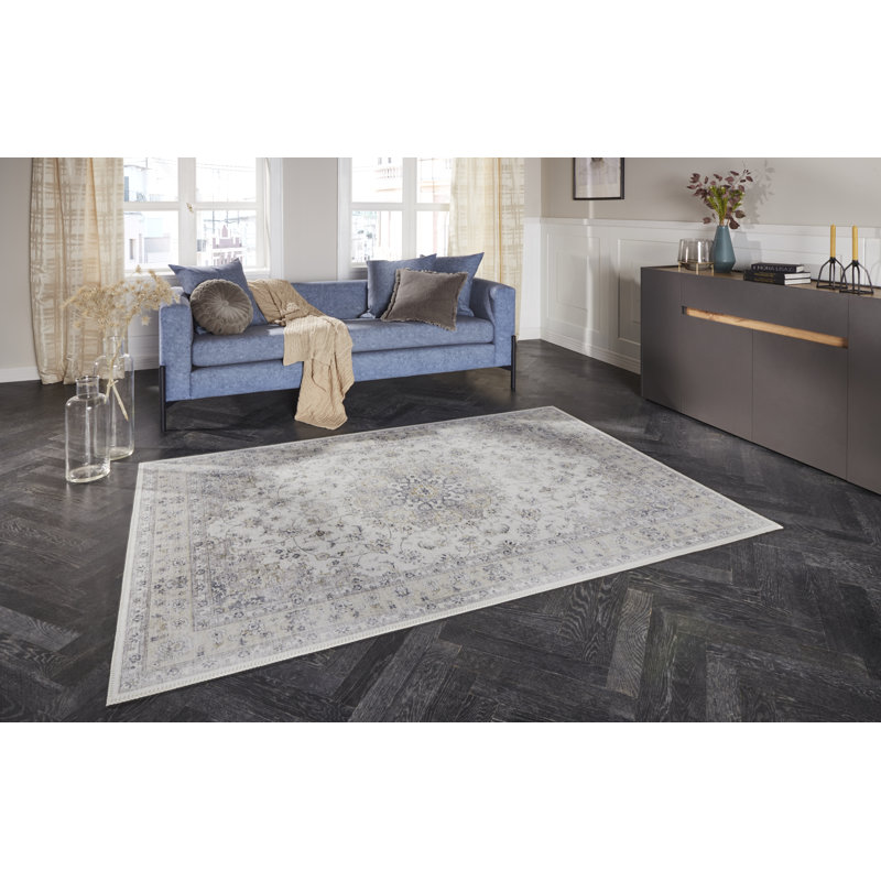 Nain Tufted Light Grey Rug, Rectangle 200 x 290cm