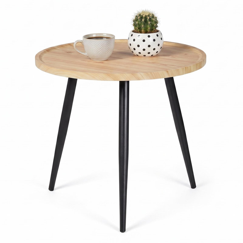 Petite table de bout ronde, Light Wood