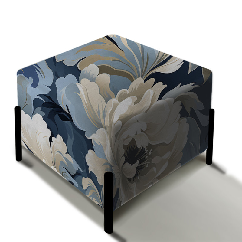 Victorian Stealth - Repose-pieds carré floral