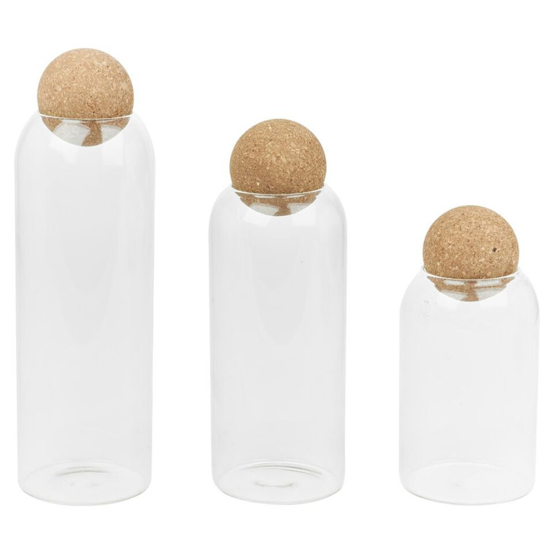 Glass Jar - Set of 3