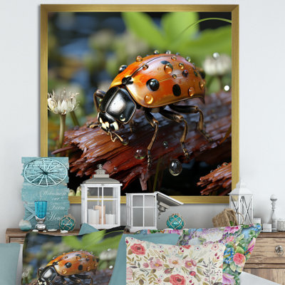 Adventurous Ladybug III - Ladybug Wall Art