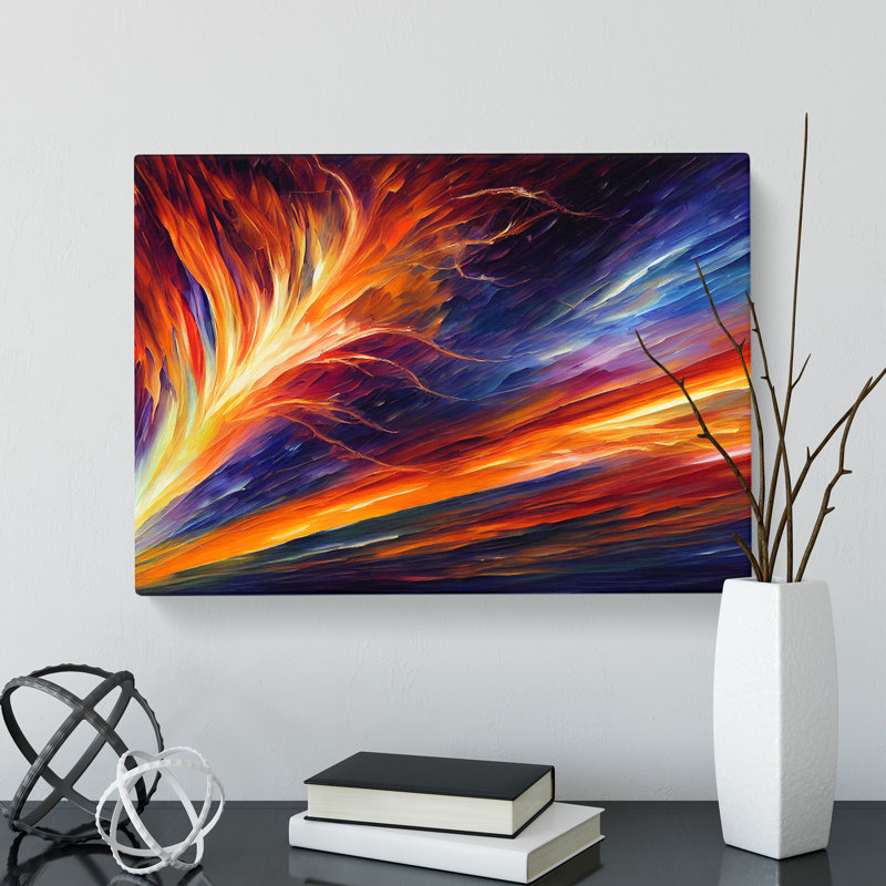 Glorious Electricity - Wrapped Canvas Painting, 35cm H x 50cm W x 3cm D