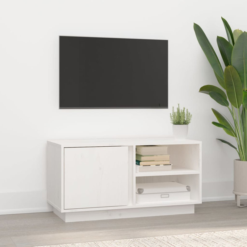 Hillarey Unfinished TV Stand for TVs up to 32", White