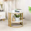 Angelamarie 20.16'' Tall Frame 2 Tier Table