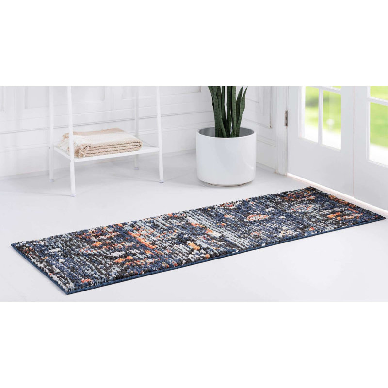 Victorville Abstract Indoor Rug, Runner 2'7" x 10'