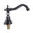 Classic 4-Inch Centerset Bathroom Sink Faucet in Matte Black with Dual Lever Handles-116191692