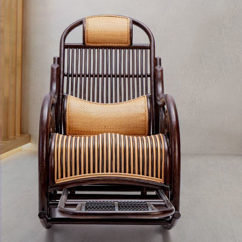 Chaise berçante simple en rotin simple tissé Creative