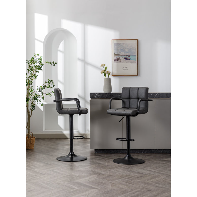 Hayden Swivel Adjustable Height Bar Stool
