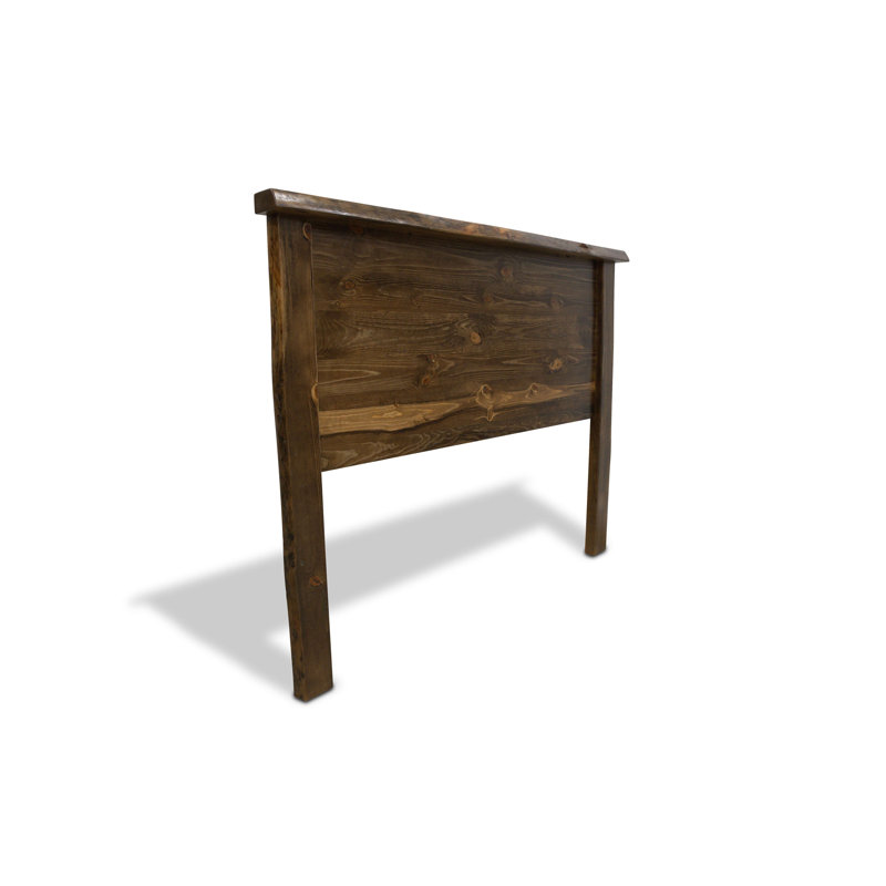 Adein Collection Smooth Sawn Solid Slab Headboard, King - Provincial Stain and Clear Lacquer Finish, Espresso, King