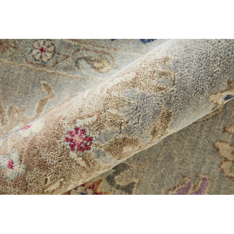 Bhatia Traditional Oriental Gray Area Rug, Rectangle 2' x 3'