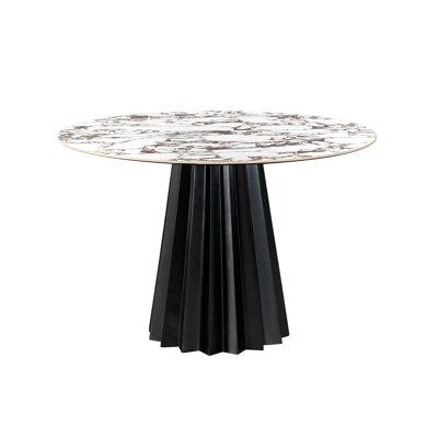  Marble 47" Round Dining Table