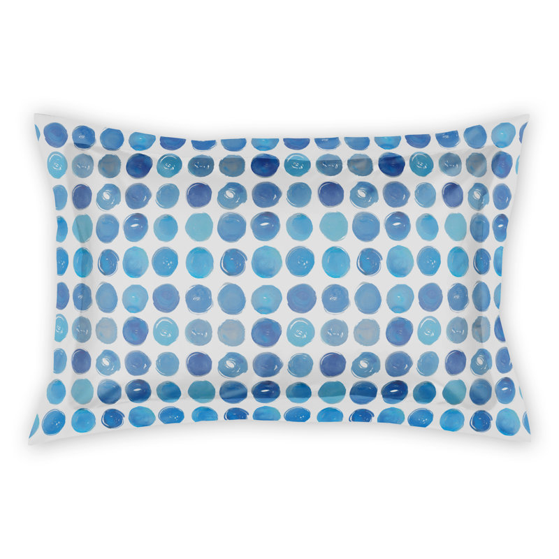 Couvre-oreiller à pois bleus, Très grand
