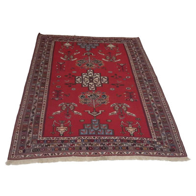 Canvello Hand Made Traditional All Over Silkroad Sirjan Rug - 4'2'' X 6'3''