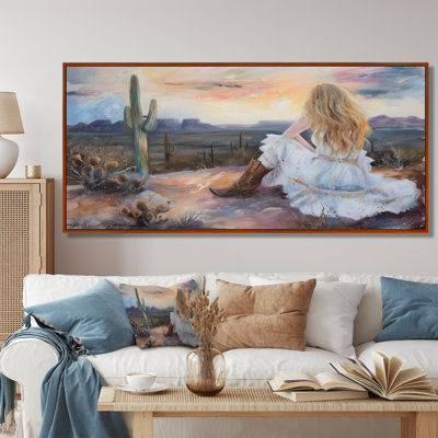 Cowgirl Desert Trip In Big Bend Country Texas I - Cowgirls Wall Decor