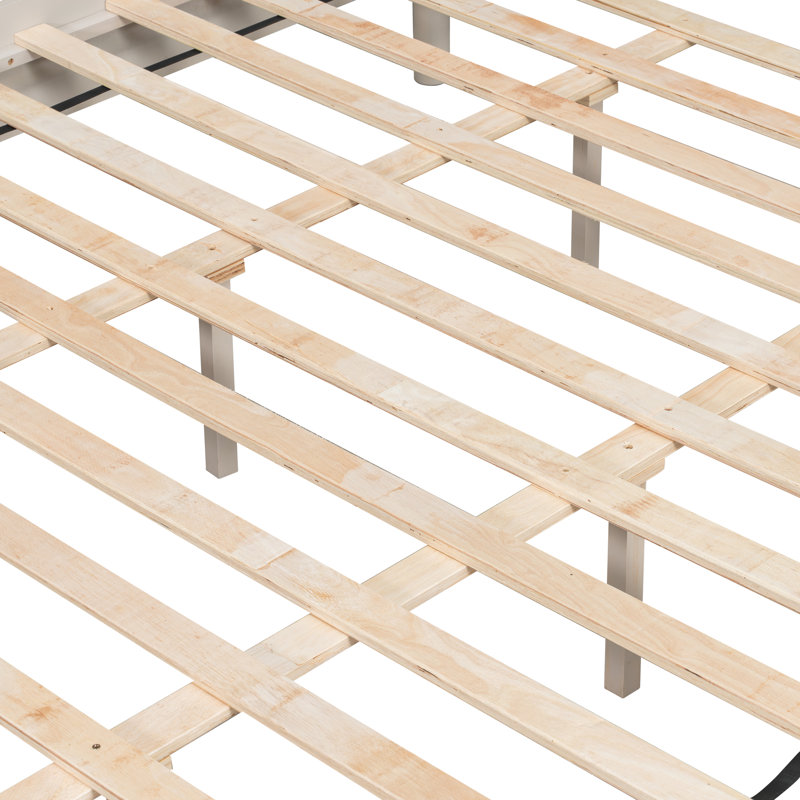 Lit plateforme durable - idéal pour les intérieurs de chambre à coucher modernes et classiques, Noir, Très grand lit