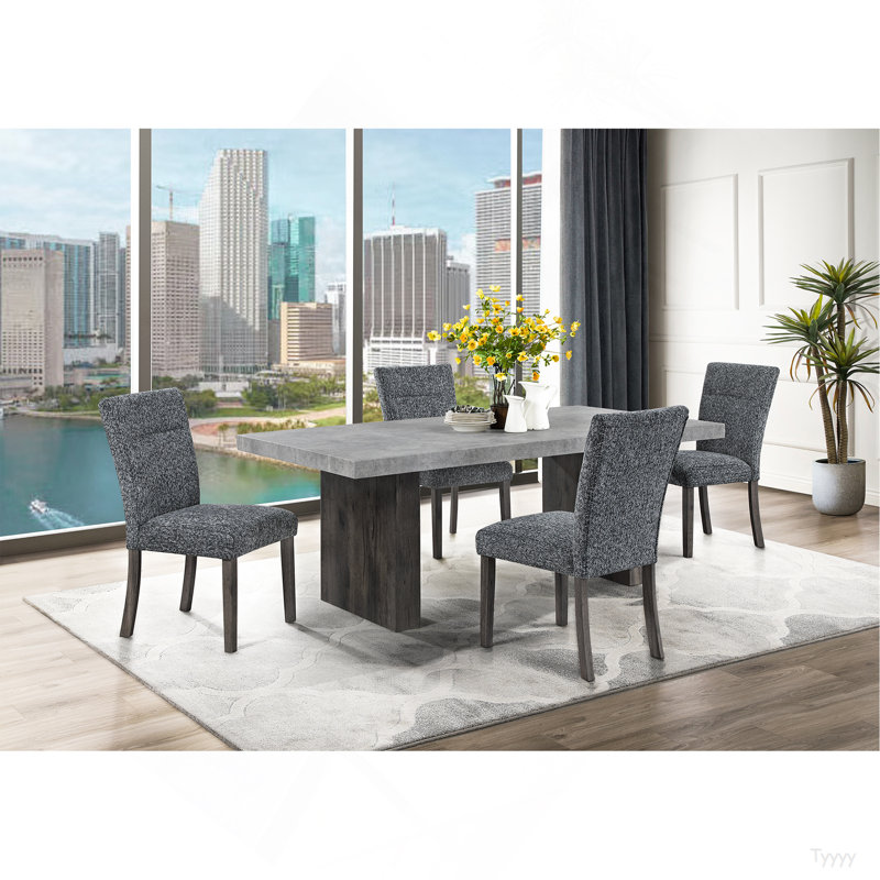 SUSAN GREY DINING TABLE SET
