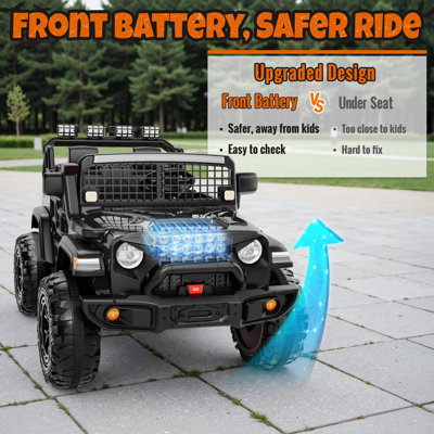 24V 4WD Kids Ride-On UTV Car With Parent Remote Control, 2 Seater, Bluetooth Music, LED Lights, All-Terrain Vehicle For Outdoor Fun, Ideal Gift For Bo