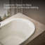 Baignoire encastrée ovale 71-1 / 2 po X 41-1 / 2 po-125076316