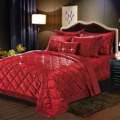 Analey Polyester Solid Colour Bedspread