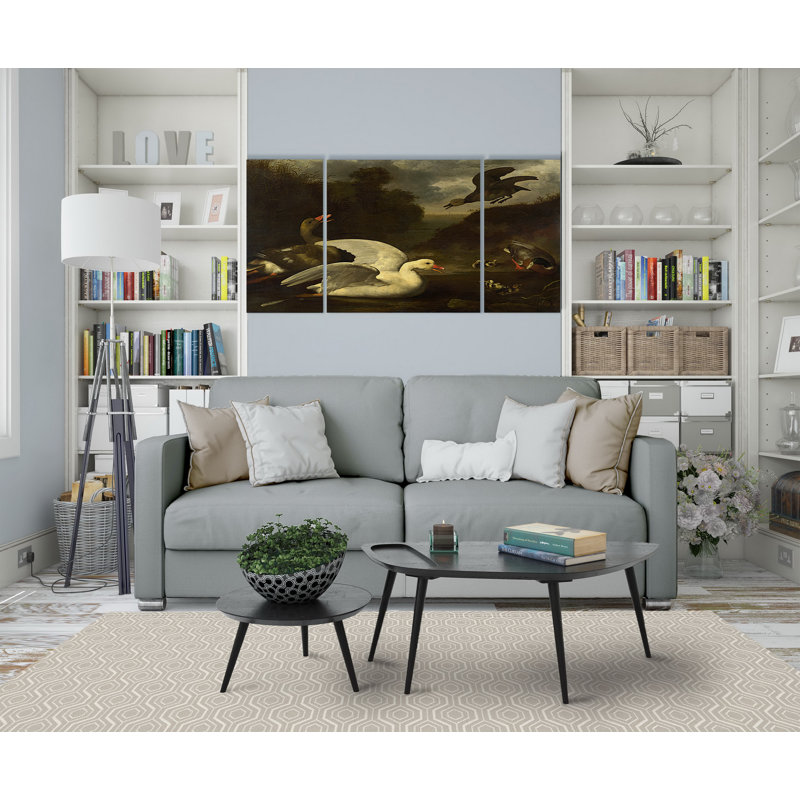 « rétro-salissure d’eau rétro », reproduction d’image multi-pièces sur toile, H 24 po x l 48 po x P 1,5 po