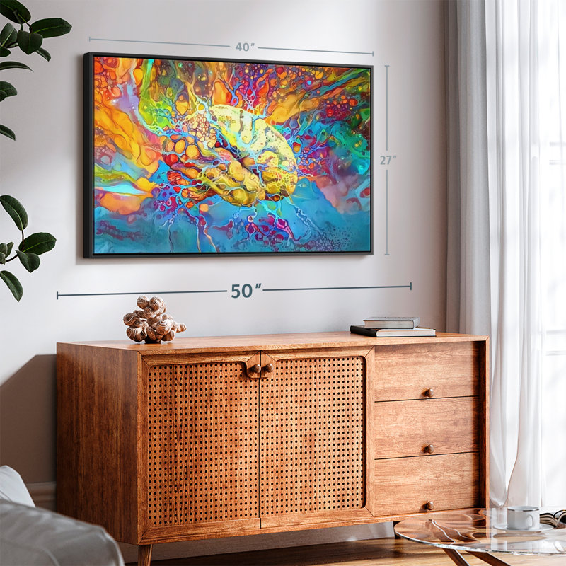Abstract Brain Canvas Print, 27" H x 40" W